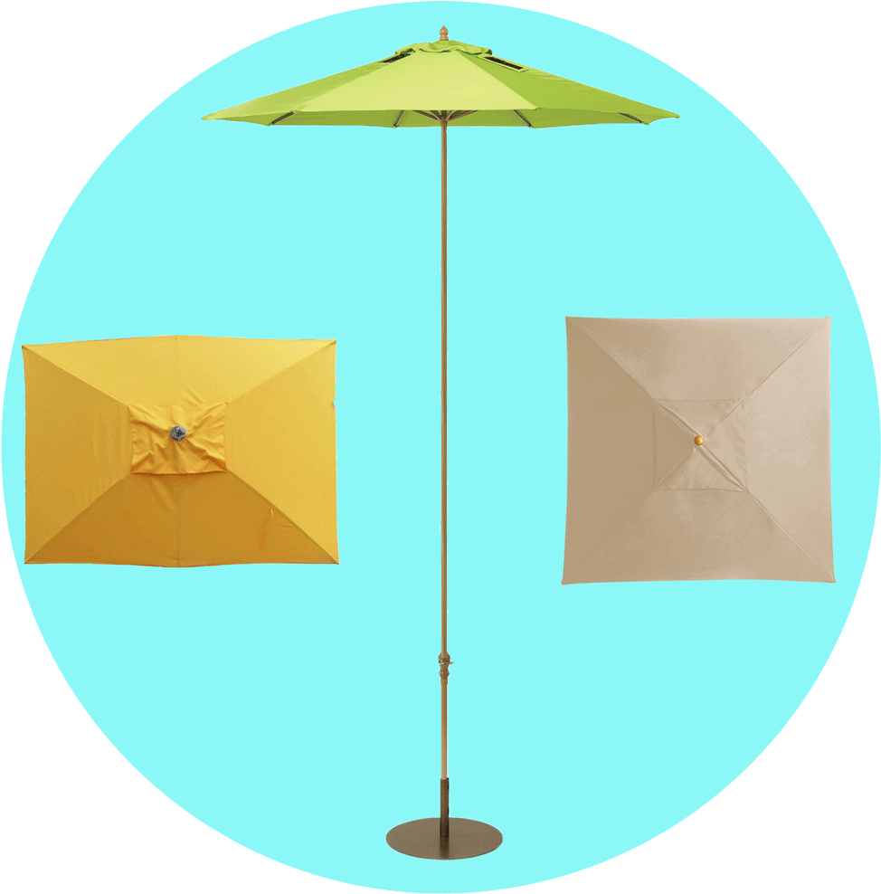 Patio Umbrella Sizes & Shapes - Kuro Chan (1000x989)