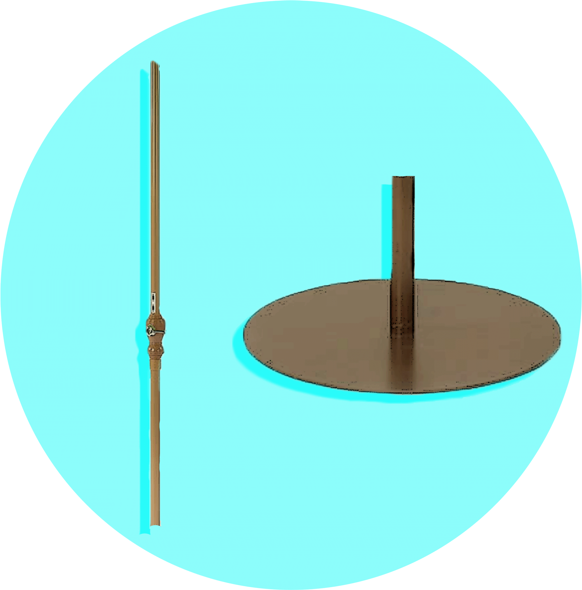 Patio Umbrella Pole Diameter & Base Weight - 稲穂 イラスト (2048x2025)
