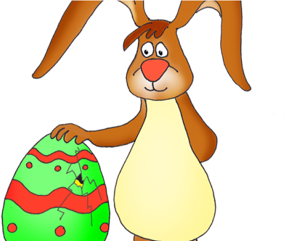 Easter Rabbit Clipart - Funny Easter Bunny (640x480)