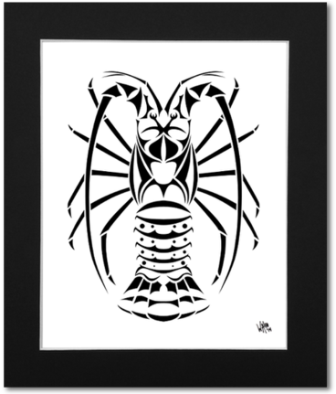 Spiny Lobster Art Print - Spiny Lobster (480x430)