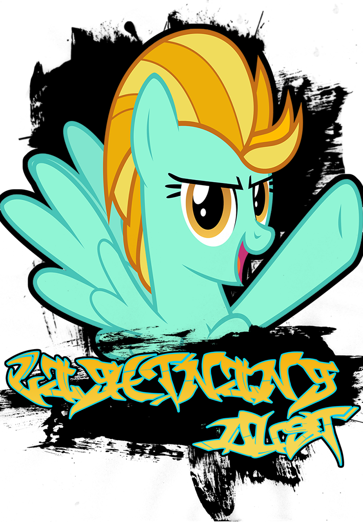 Graffiti Lightning Dust By Mirai-digi - Lightning Dust (709x1020)