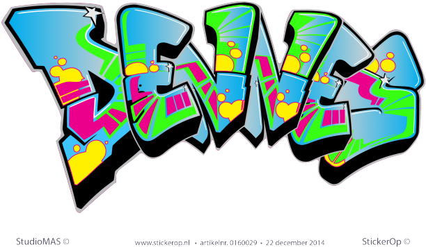 Graffiti Muurstickers - Graffiti Muurstickers (619x420)