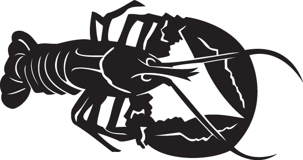 Lobster Clipart Black And White (600x318)
