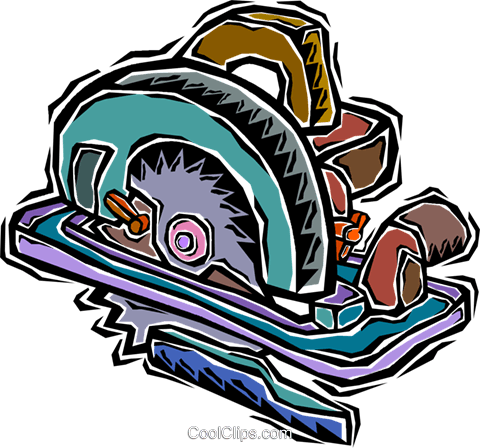 Skill Saw Royalty Free Vector Clip Art Illustration - Clip Art (480x448)