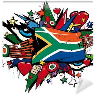 Republic Of South Africa Graffiti African Pop Art Illustration - Foreign Policy Of Hitler's Germany: Diplomatic Revolution (400x400)