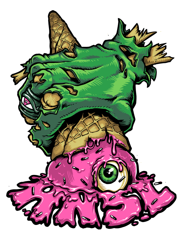 Odd Ninja Odd Ninja - Art Now Sleep Later Logo T-shirt (651x835)