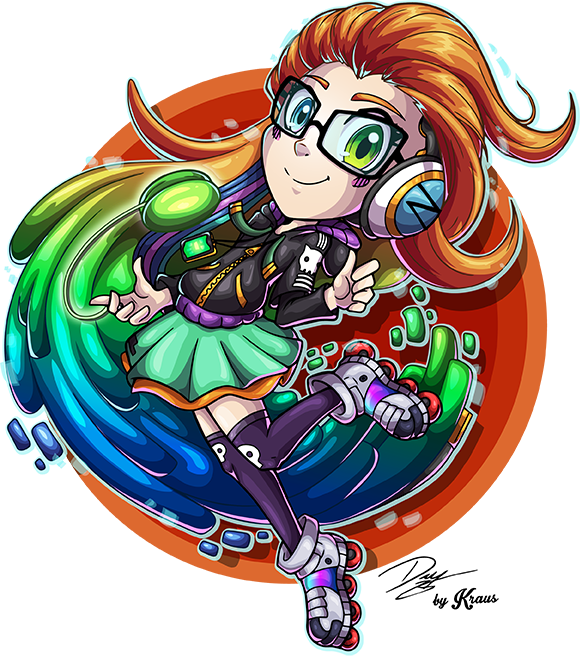Cyber Pop Zoe League Of Legends Fanart 2017 Https - Cyber Pop Zoe Fanart (582x658)