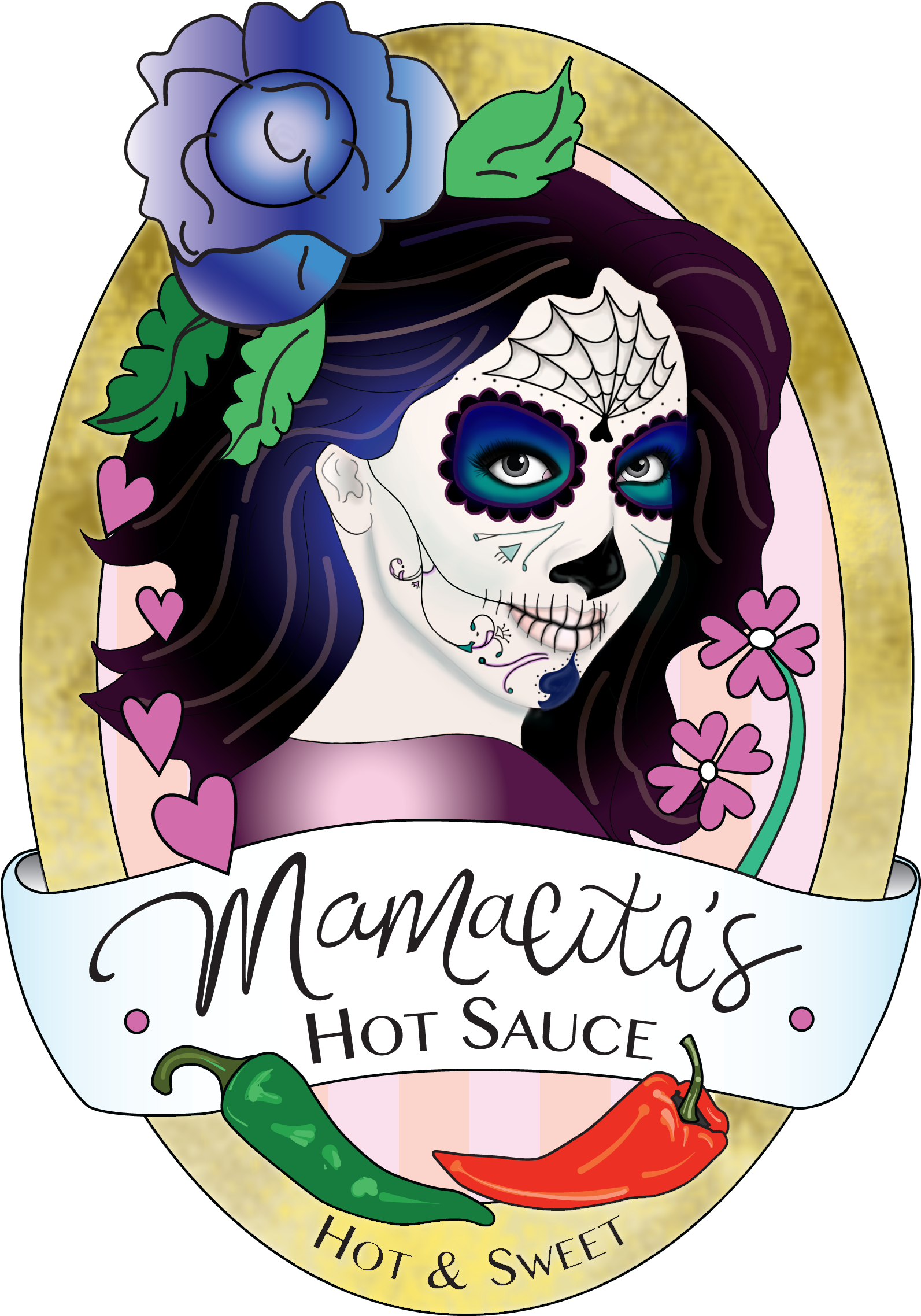 Digital & Traditional Illustration - Day Of The Dead (1685x2311)