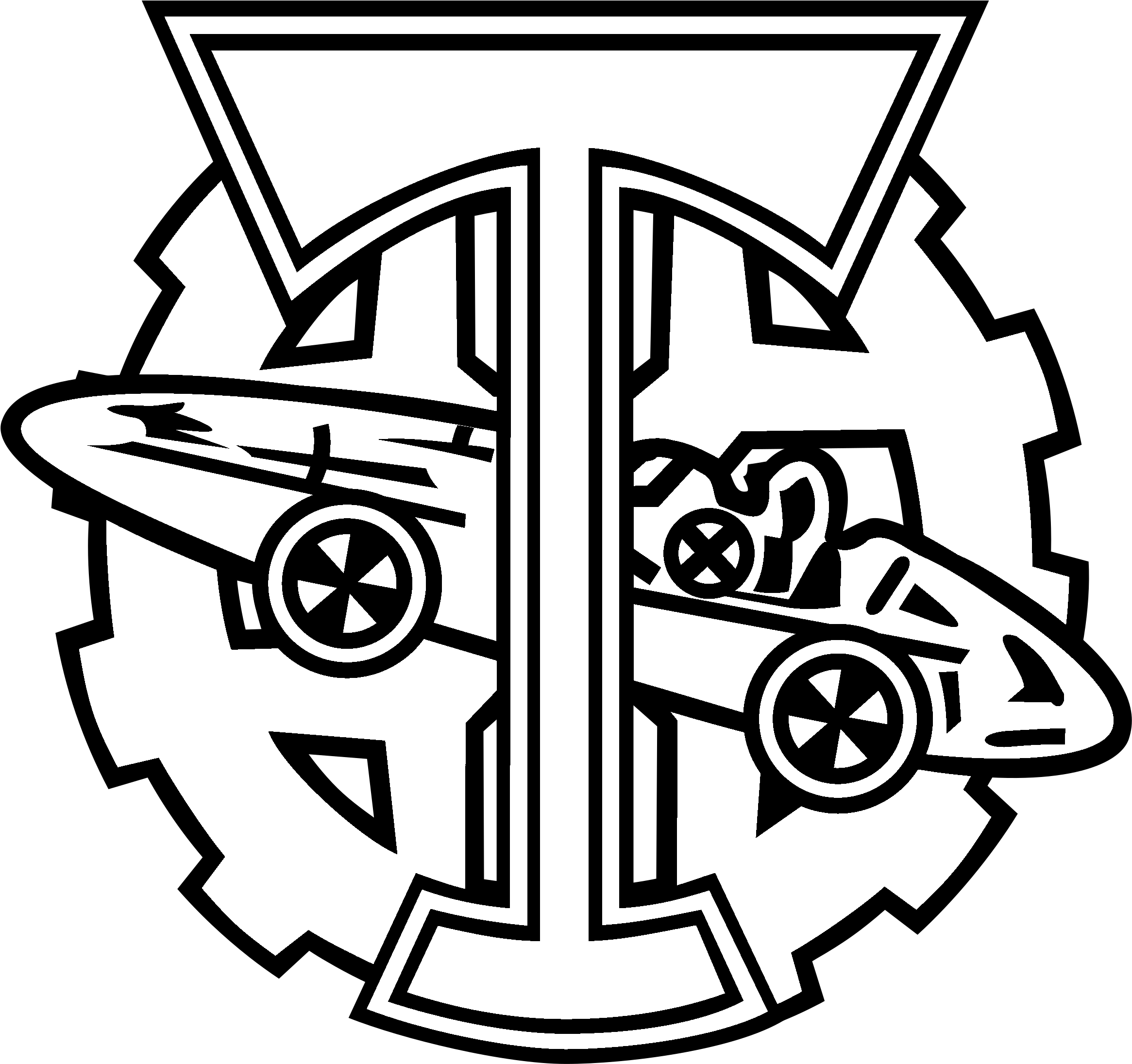 Torpedo Pavlovo Logo Black And White - System (2400x2400)
