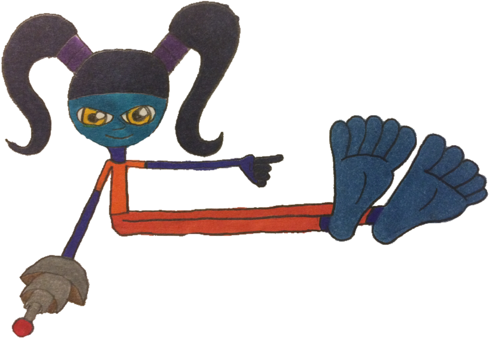 Swimmer Girl By Hyperdolphin - Cartoon (1024x704)