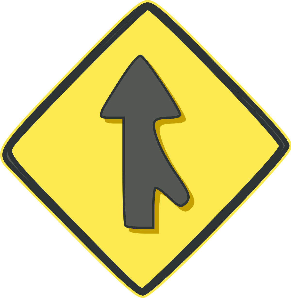 Winding Road Sign Png (1200x1229)