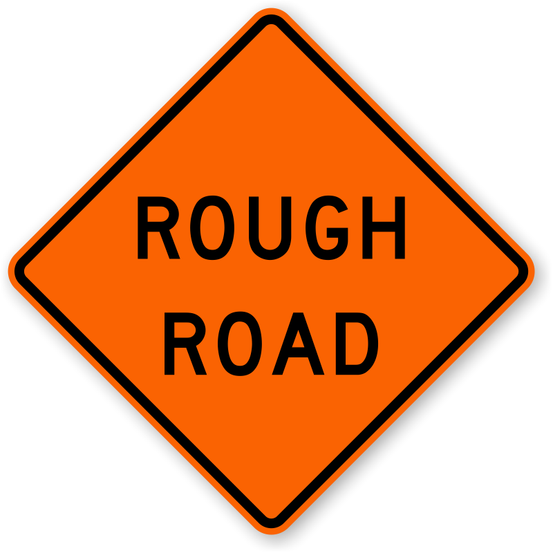 Right Winding Road Warning Signs - Road Construction Ahead Sign (800x800)