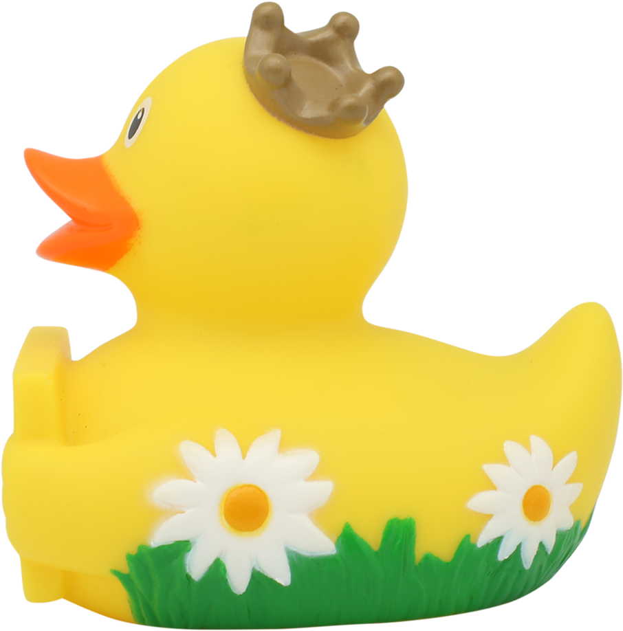 Rubber Duck With Greeting Sign By Lilalu - Duck (1024x1024)