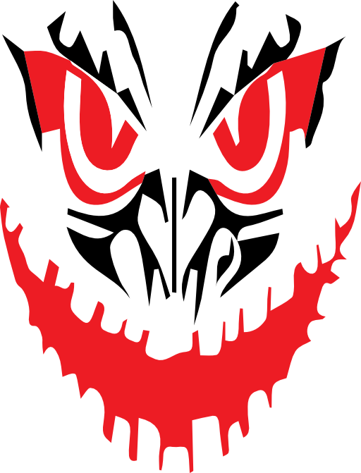 Scary Face - Clip Art (512x671)