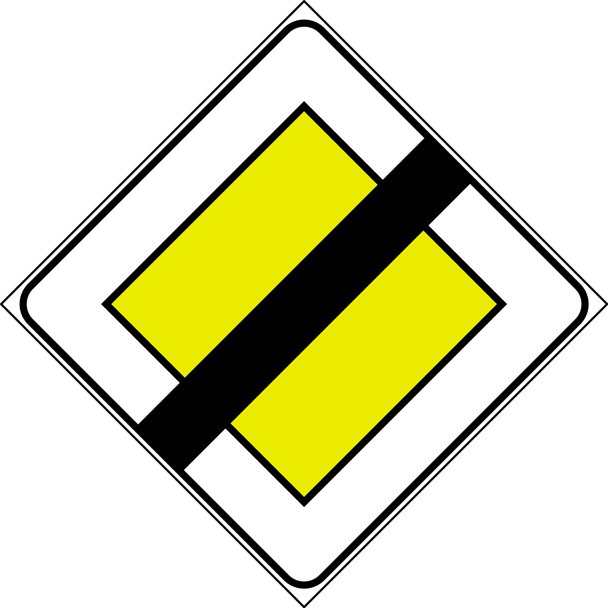 Open - Segnale Di Precedenza Giallo (2000x2000)