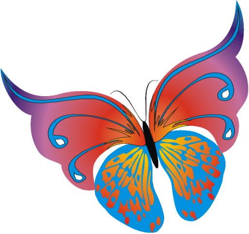 Mariposas Libélulas - Transparent Butterfly Images Png (513x482)