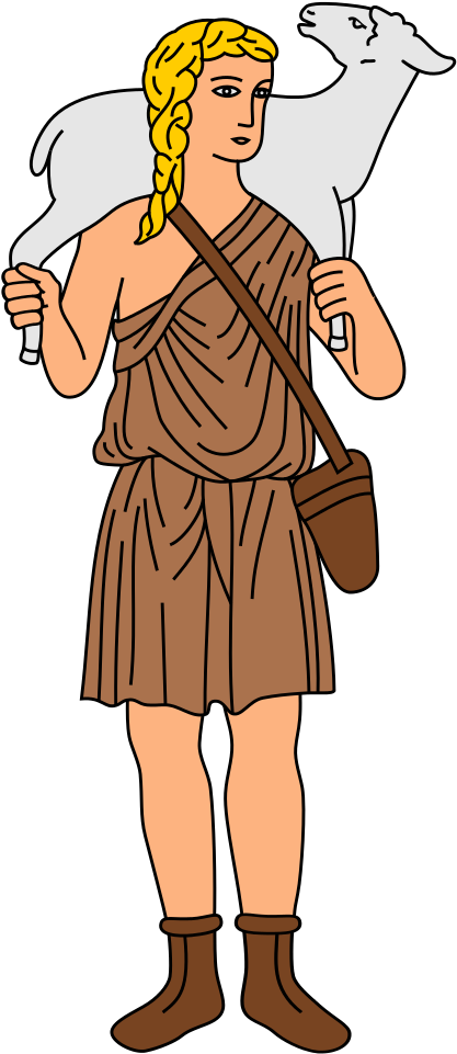 File - Good Shepherd - Heraldry - Svg - Catechesis Of The Good Shepherd Psalm 23 (481x1022)
