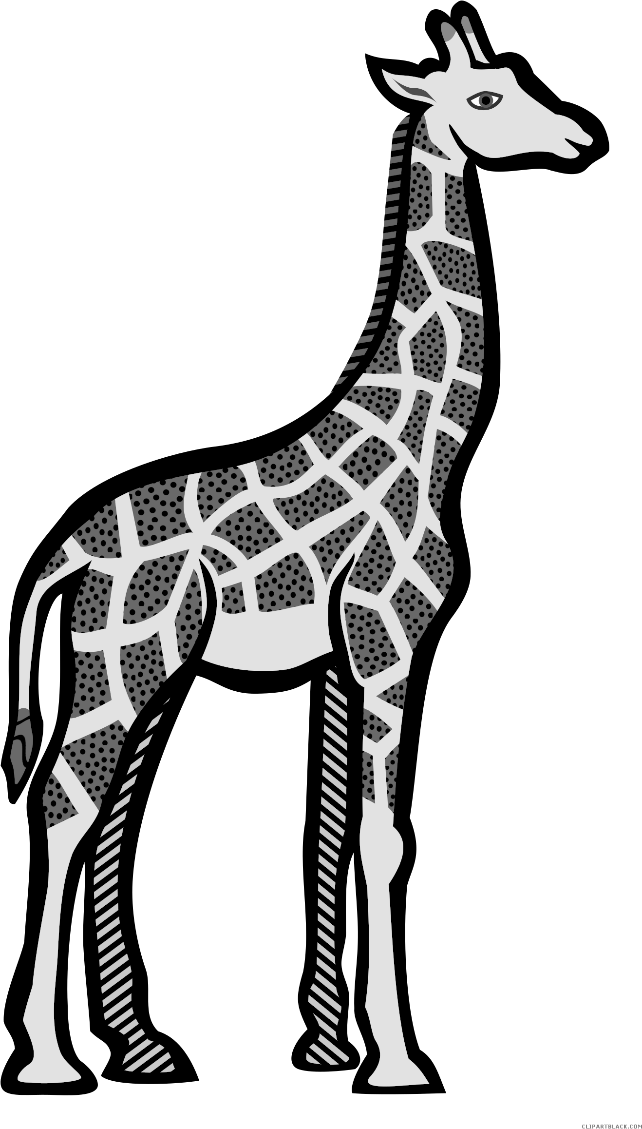Giraffe Animal Free Black White Clipart Images Clipartblack - Carnival Of The Animals (1404x2400)