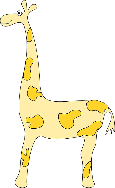 Yellow Giraffe, Animal, Africa, Mammal, Yellow - Giraffe (394x640)
