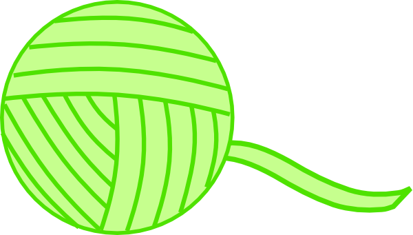 Ball Of Yarn Clipart (600x341)