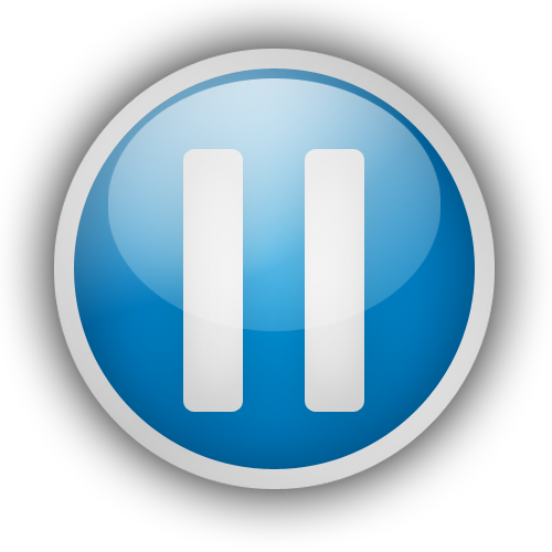 Pause Button Clipart Youtube - Circle (500x500)