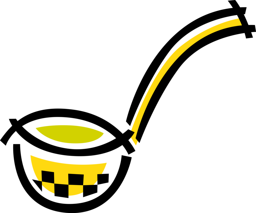 Vector Illustration Of Kitchen Kitchenware Soup Ladle - Vector Illustration Of Kitchen Kitchenware Soup Ladle (839x700)