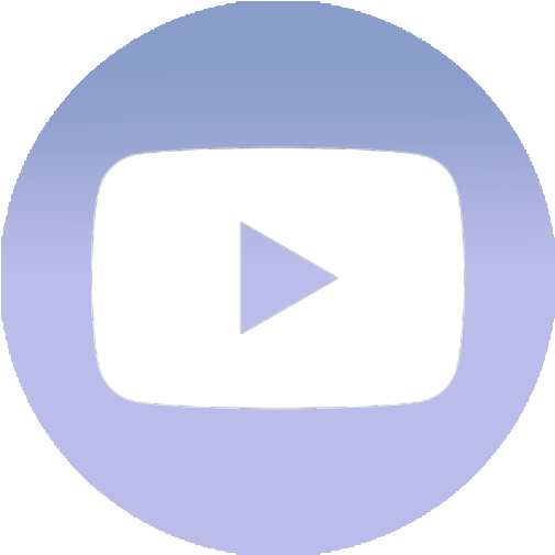 Youtube-icon Gradient Blue - Circle (512x512)