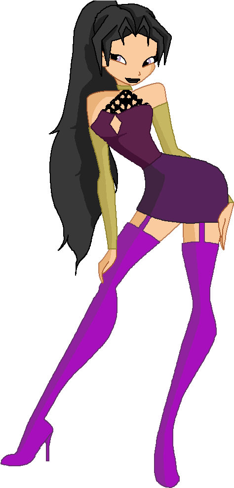 Lerena Stripper Girl By Iggwilv - Stripper Girl Anime (486x988)