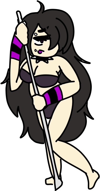 Edgy Stripper By Apricotthevixen - Cartoon (378x686)