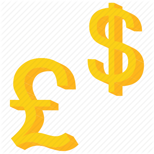 Foreign Dollar Signs Word Risk On Foreign Exchange - Pound And Dollar Sign (512x512)