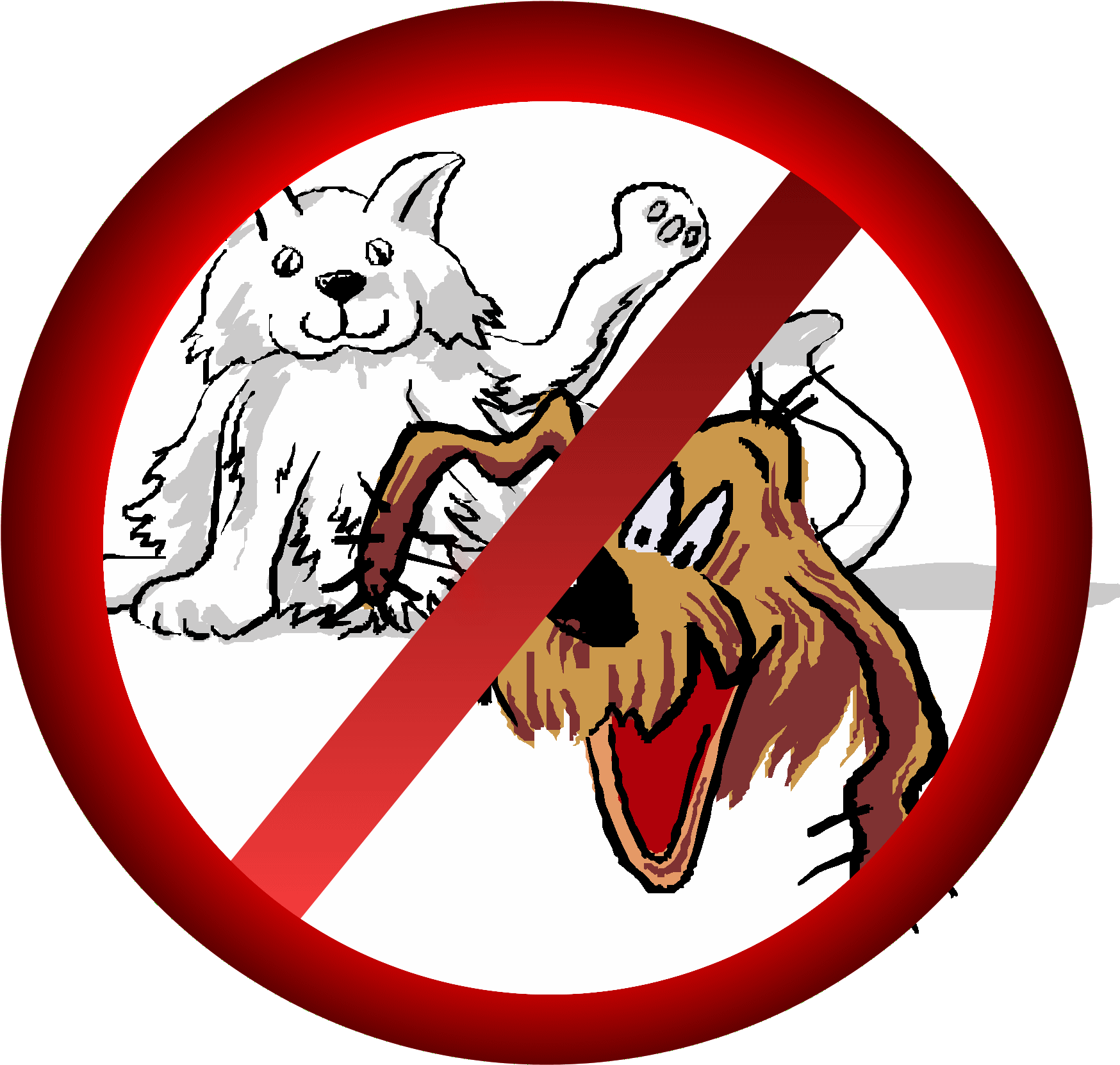 Nos Amis Les Animaux Ne Sont Pas Autorisés Sur Le Camping - Littering Cartoon (1767x1710)
