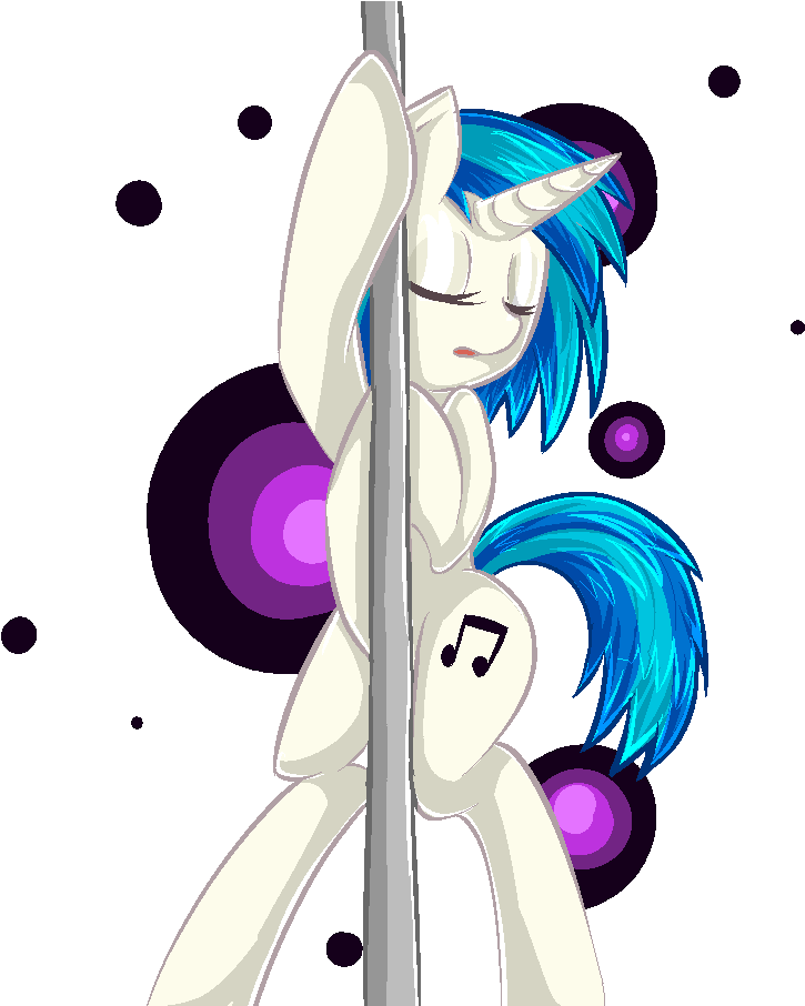 Tehasshole, Dj Pon-3, Female, Solo, Solo Female, Stripper - Vinyl Scratch Pole Dance (900x905)
