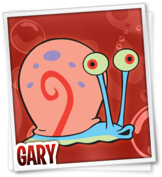 Gary Spongebob - Gary The Snail Character (332x363)