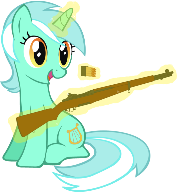 Totallynotabronyfim, Gun, Impact Font, Lyra Heartstrings, - Lyra Mlp (720x781)