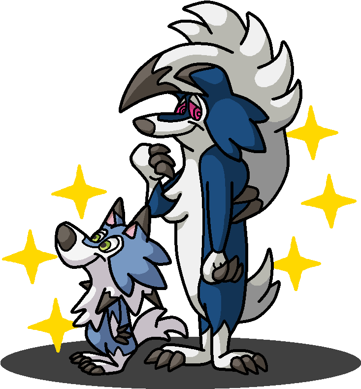Shiny Lycanroc Hokey Wolf And Ding A Ling Wolf By Shawarmachine - Hokey Wolf (850x850)