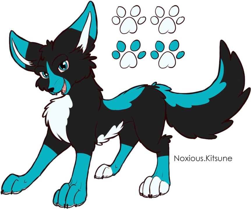 Wolf Design For Hazard Dragon By Noxious Kitsune - Cartoon (1032x774)