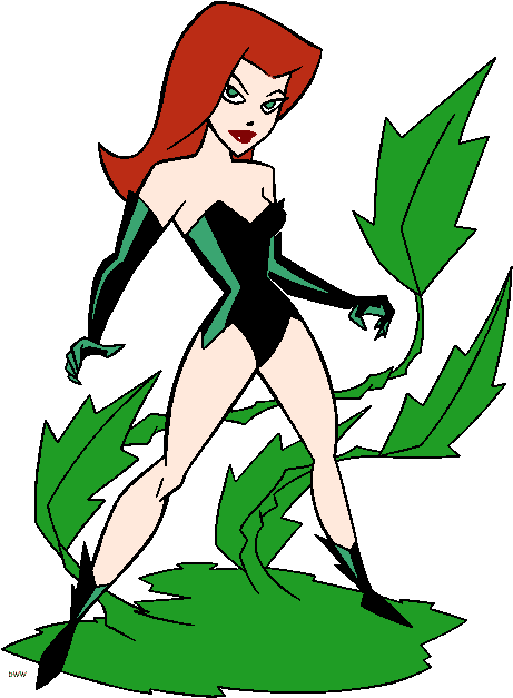 Poison Ivy Batman Clipart - Poison Ivy Coloring Pages (468x644)
