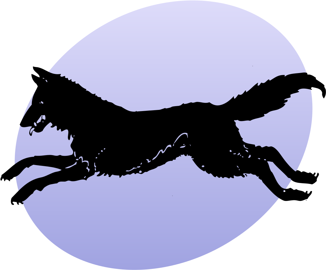 File - P Wolf - Svg - Running Wolf Silhouette (1138x1024)