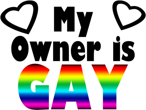 My Owner Is Gay - Love My German Shepherd Large Mug (500x500)