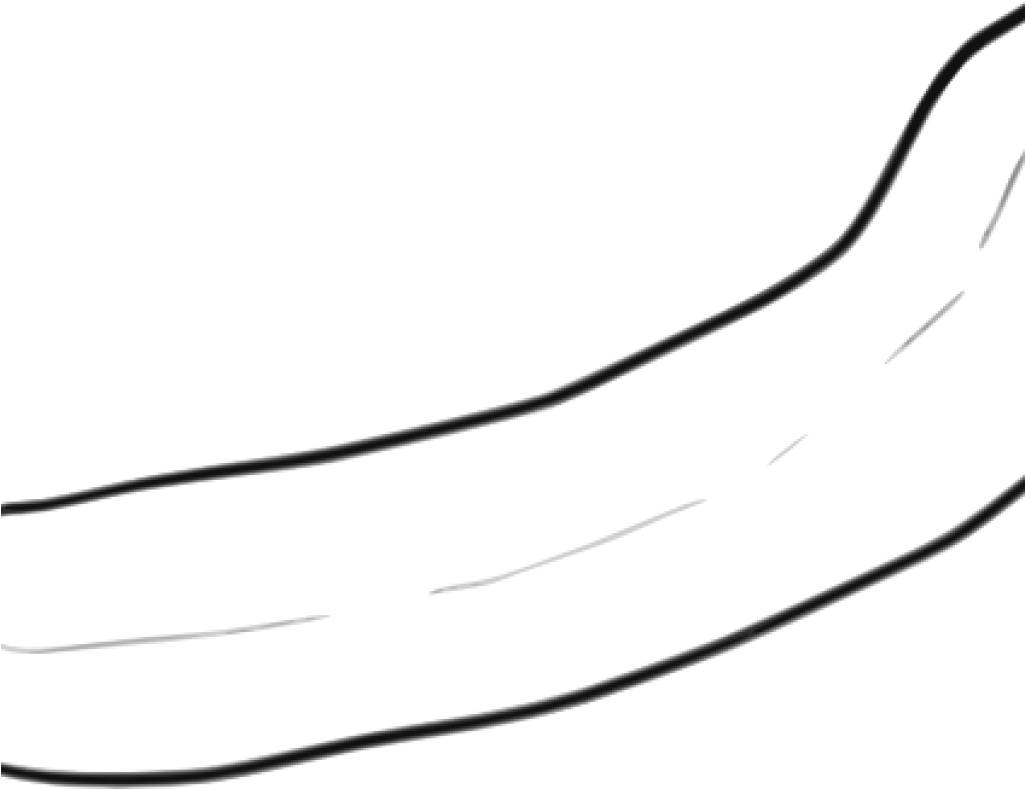 Banana Clipart Black And White Banana Clipart Black - Clip Art (1024x1024)