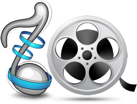 Audio And Video - Movie Reel Pendant And Silver Plated Necklace (500x429)