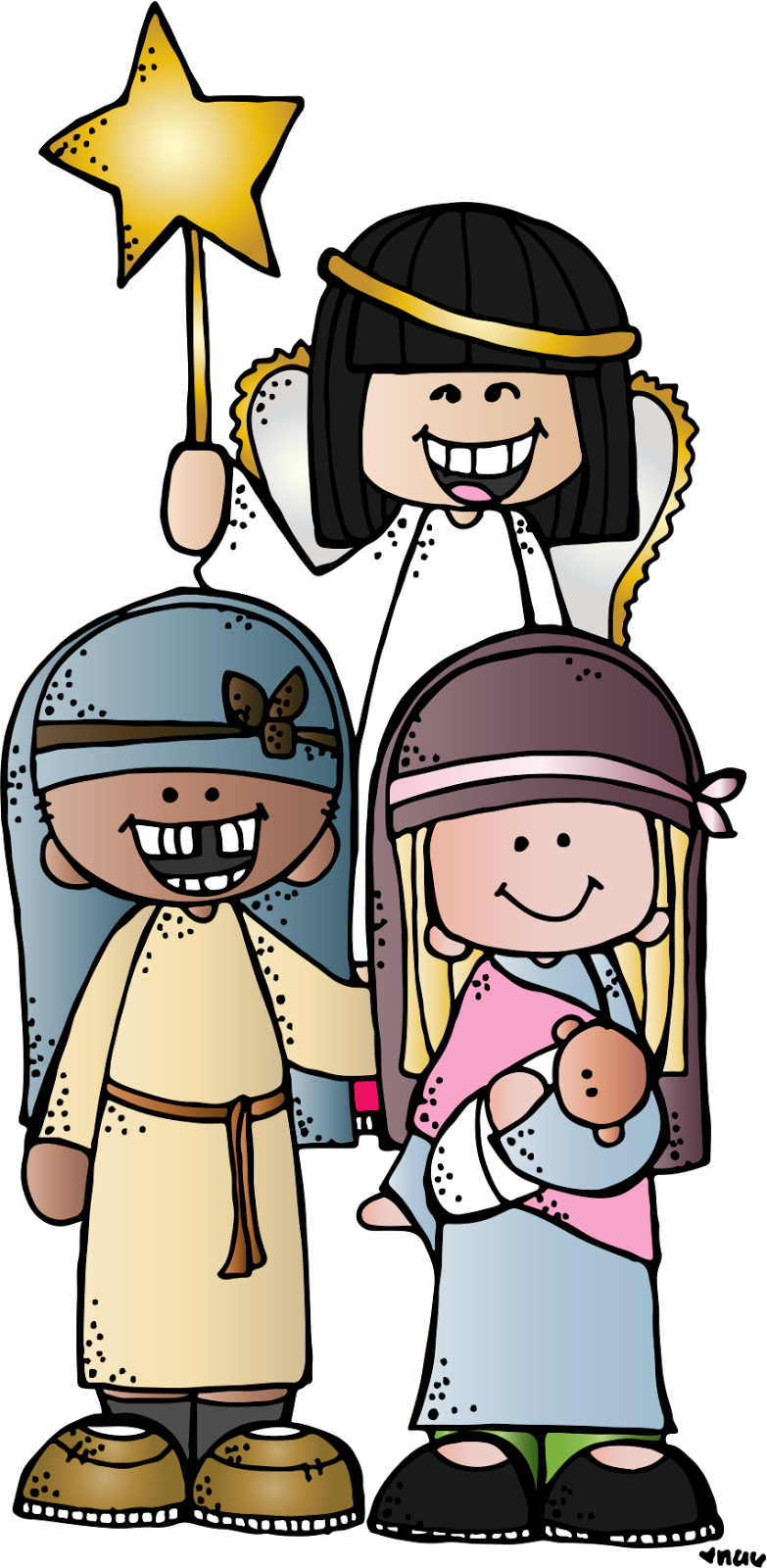 Melonheadz Lds Illustrating Adviento Pinterest Christmas - Melonheadz Nativity (783x1600)
