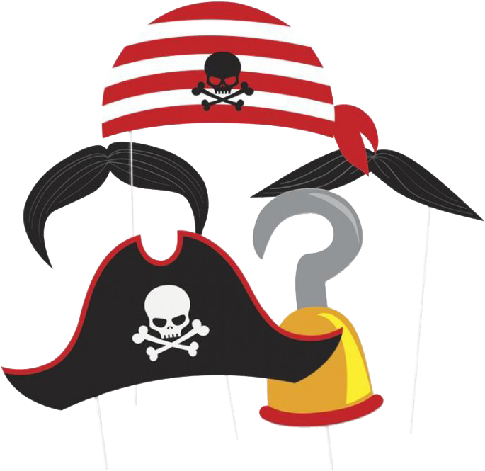 Accessoires Photo Booth Thème "pirate" - Pirate Photo Booth Props 10pc (774x735)