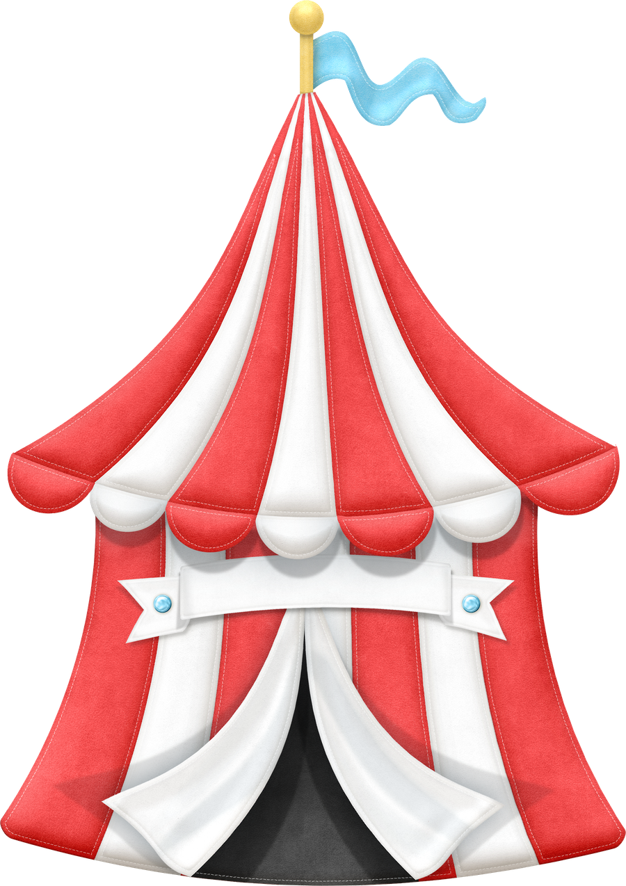 Vector Illustrations Of Bigtop/carnival Circus Tents - Free Carnival Tent Clipart (900x1274)