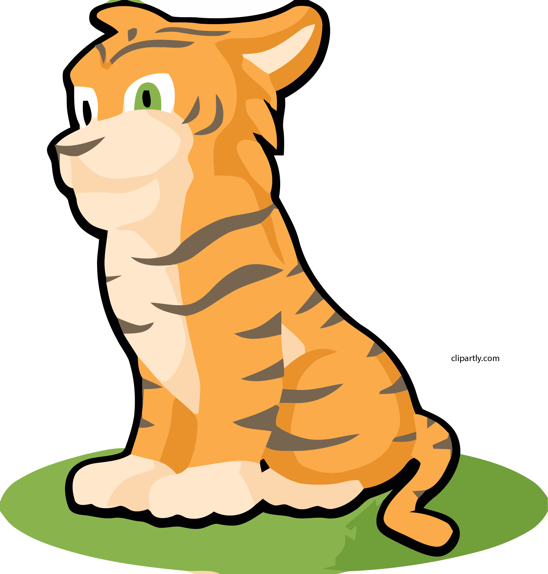 New Sitting Tiger Clipart Png - Pinterest (1862x1952)