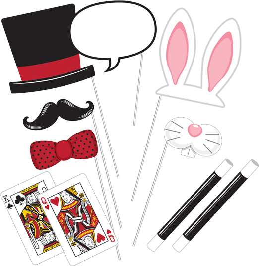 Sticks Party Photos Booth "magie" - Magic Party Photo Booth Prop Kit (550x550)