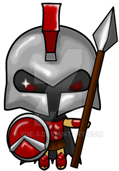 Pantheon, The Chibi Spartan - League Of Legends Chibi (400x562)