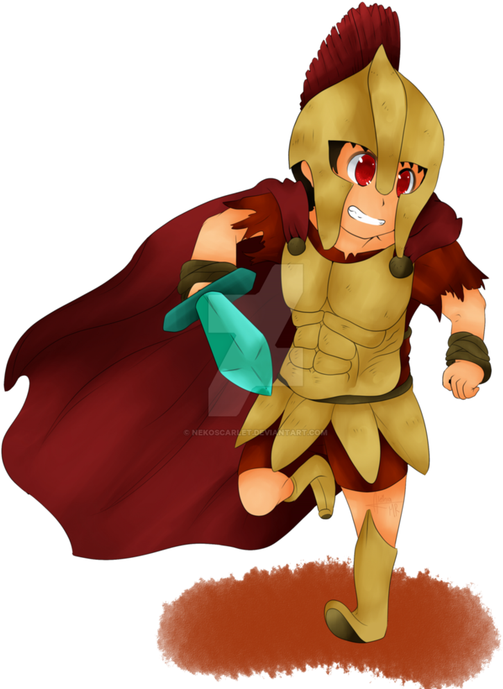 Spartanscrew-spartan By Nekoscarlet - Cartoon (795x1005)