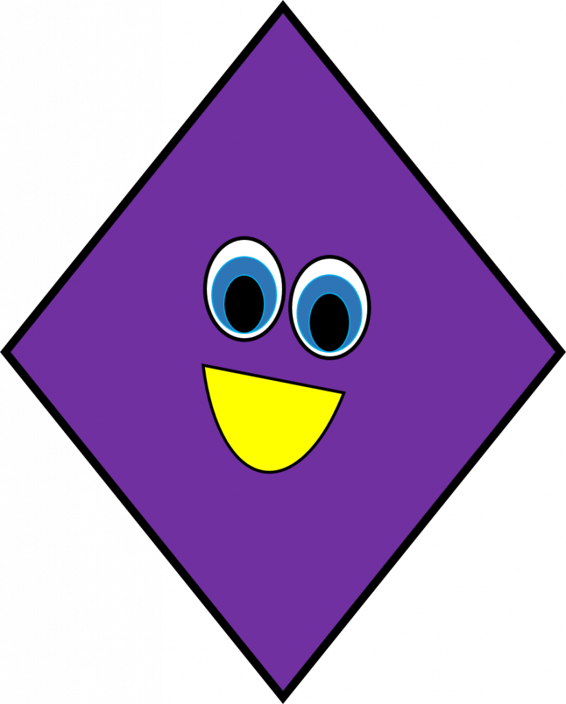 Diamond Shapes For Kids - Clip Art Diamond Shape (823x1024)