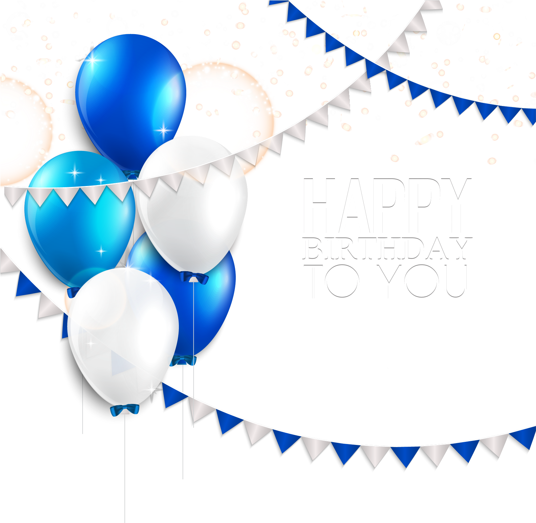 Wedding Invitation Balloon Birthday Greeting Card - Globos Azules En Png (2221x1994)